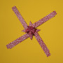 Vivi Gade Star Strips Flowers Czerwony/Biały 44-78cm 15-25mm Średnica 6,5-11,5cm - 60 szt.