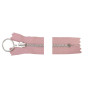 YKK Zipper Aluminium Fixed w/Ring 20cm 4mm Pink