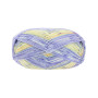 Lana Grossa Meilenweit 100 Soya Aurora Yarn 3153 Mint/Orange/Blue purple/White/Vanilla