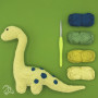 Zestaw DIY/DIY Brontosaurus szydełkowany