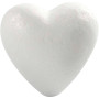 Serce, białe, H: 8 cm, 50 szt./ 1 pk.