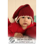 Santa Baby by DROPS Design - Wzór na Dzierganą Czapkę Świąteczną dla Dziecka Rozmiar 1 mies. - 4 lata