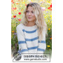 Sweter w morskie ptaki od DROPS Design - Bluzka - wzór na drutach rozmiar S - XXXL