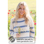 Sweter w morskie ptaki od DROPS Design - Bluzka - wzór na drutach rozmiar S - XXXL