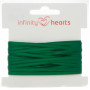 Infinity Hearts Wstążka Satynowa Dwustronna 3mm 587 Ciemnozielona - 5m