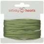 Infinity Hearts Wstążka Satynowa Dwustronna 3mm 563 Szarozielona - 5m
