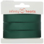 Infinity Hearts Wstążka Satynowa Dwustronna 15mm 593 Leśna Zieleń - 5m