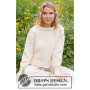 Sweter Prairie Rose od DROPS Design - wzór na bluzkę rozmiar S - XXXL