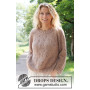 Sweter Sommarfin od DROPS Design - wzór na bluzkę rozmiar S - XXXL