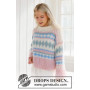 Berries and Kremowy Sweater by DROPS Design - Wzór na Bluzkę rozmiar. XS - XXXL