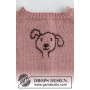 Sweter Woof Woof od DROPS Design - wzór na sweter dla niemowląt w rozmiarze 0/1 miesiąc - 3/4 lata