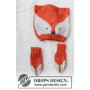 Baby Fox by DROPS Design - wzór na czapkę i rękawiczki dla niemowląt w rozmiarze wcześniak - 3/4 lata