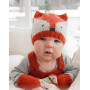 Baby Fox by DROPS Design - wzór na czapkę i rękawiczki dla niemowląt w rozmiarze wcześniak - 3/4 lata