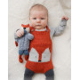Baby Fox Onesie by DROPS Design - body niemowlęce na drutach Rozmiar Niemowlę - 3/4 lata