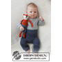 Spodnie na wczesną drzemkę od DROPS Design - Rozmiar wzoru na spodnie dla niemowląt Wcześniak - 3/4 lata