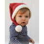 Sleepy Santa Hat by DROPS Design - Czapka Mikołaja dla niemowląt rozmiar 0/1 miesiąc -2 lata