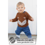 Little Fox by DROPS Design - Bluzka wzór na drutach rozmiar 1/3 miesiąc - 7/8 rok