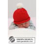 Itsy Bitsy Santa by DROPS Design - Dzianinowa czapka Mikołaja dla niemowląt w rozmiarze Niemowlę - 3/4 roku