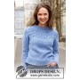 Sweter Rain Romance od DROPS Design - Wzór na bluzkę rozmiar. S - XXXL