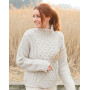 Słodki sweter w kształcie plastra miodu od DROPS Design - wzór na bluzkę rozmiar S - XXXL
