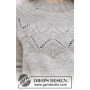 Srebrny Diamond by DROPS Design - wzór na bluzkę rozmiar S - XXXL