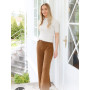Comfy Caramel Trousers by DROPS Design - Spodnie Rozmiar wzoru na drutach S - XXXL