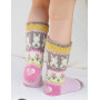 Skarpetki Dancing Bunny Socks 2 by DROPS Design - Wzór na skarpetki rozmiar 24-43