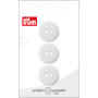 Prym Flat Plastic Button Biały 20mm - 3 szt.