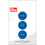 Prym Flat Plastic Button Blue 18mm - 3 szt.