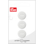 Prym Flat Plastic Button Biały 18mm - 3 szt.