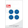 Prym Flat Plastic Button Blue 15mm - 4 szt.