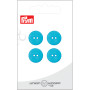 Prym Flat Plastic Button Turquoise 15mm - 4 szt.