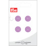 Prym Flat Plastic Button Purple 12mm - 4 szt.