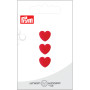 Prym Plastic Button Heart Czerwony 12mm - 3 szt.