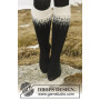 Winter Fantasy Socks by DROPS Design - Dziergane Skarpety ze Wzorem Nordyckim Rozmiar 35 - 43