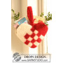 Christmas Decoration Heart by DROPS Design - Filcowana Ozdoba Świąteczna - Serduszko 20x26 cm