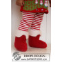 Baby Christmas Slippers by DROPS Design - Filcowane Świąteczne Bamboszki Dziecięce Rozmiar 21 - 48