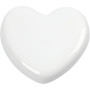 Serce, białe, rozmiar 6,5x6,5 cm, grubość 10 mm, 20 szt./ 1 szt.