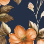 Tkanina bawełniana jersey 150cm 001 Kwiaty - 50cm