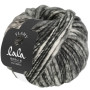 Lana Grossa Lala Berlin Flamy Yarn 102 Variegated Dark Grey/Raw White