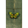 Permin Zestaw do haftu Motyl zielono-pomarańczowy 9x6cm