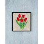 Permin Zestaw do haftu czerwone tulipany R5796 30x30cm