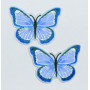 Naprasowanka Niebieski Motyl 4 x 3 cm - 2 szt.