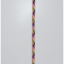 Poliestrowy sznurek anorak 7 mm różowy/niebieski/pomarańczowy - 50 cm