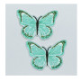 Naprasowanka Zielony Motyl 3 x 3 cm - 2 szt.
