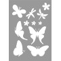 Szablony/Motyle/Kwiaty 21 x 29 cm