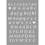 Szablony alfabetu i cyfr - 15 x 21 cm