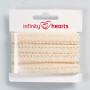 Infinity Hearts Lace Ribbon Poliester 11mm 2 Ecru - 5m