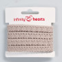 Infinity Hearts Lace Ribbon Poliester 11mm 3 Sand - 5m
