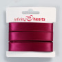 Wstążka satynowa Infinity Hearts dwustronna 15mm 275 Wine Czerwony - 5m